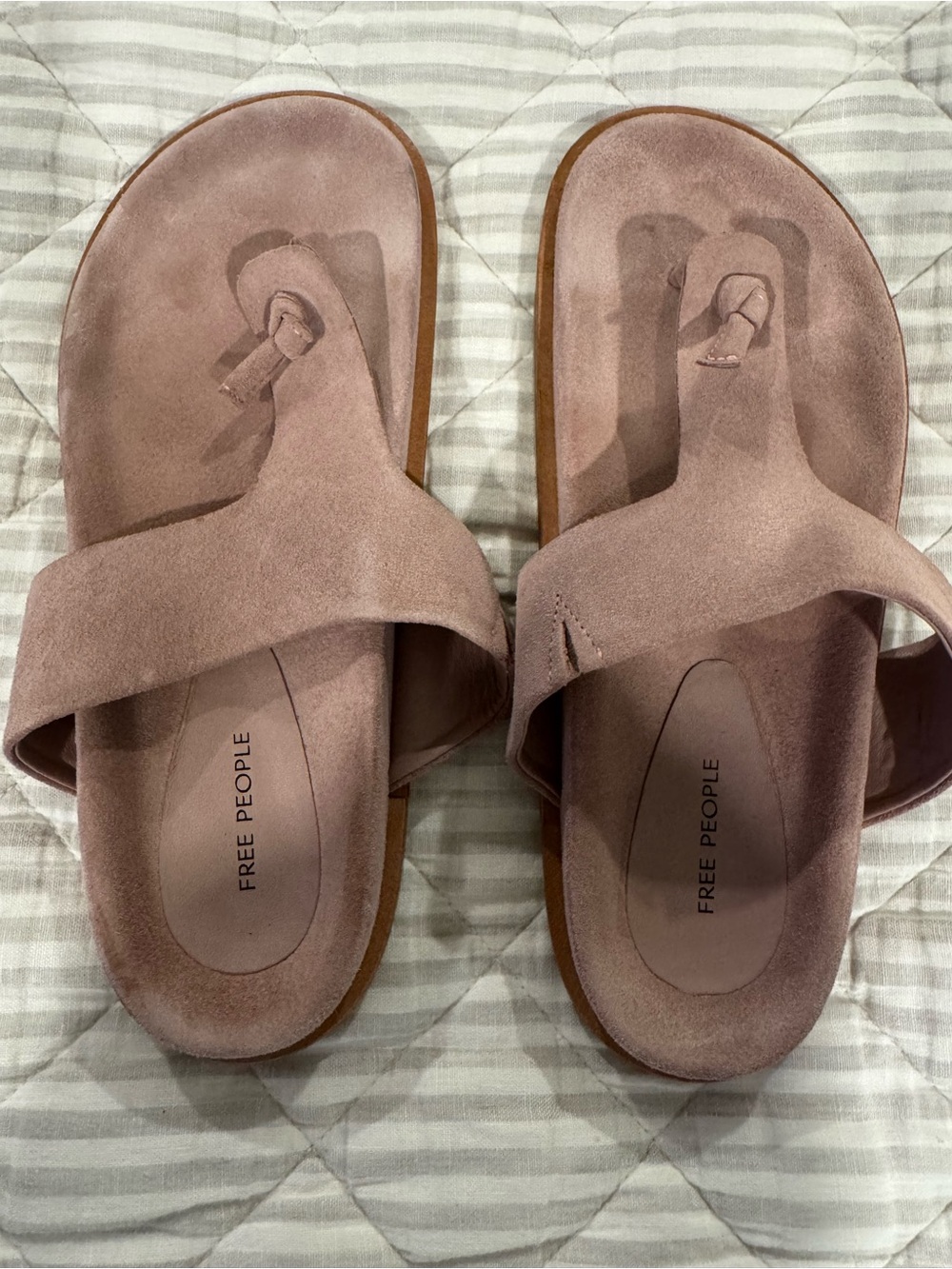 Free People Mika Suede Footbed Sandals - Picture 2 of 9